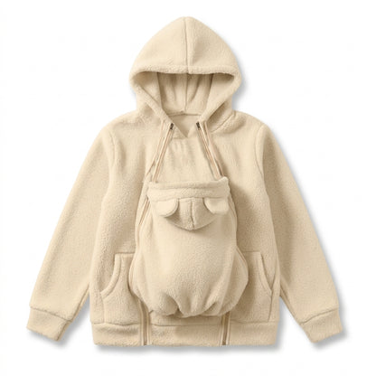 BabyWrap 2 in 1 Baby Carrier Hoodie Stay Warm Hands Free.
