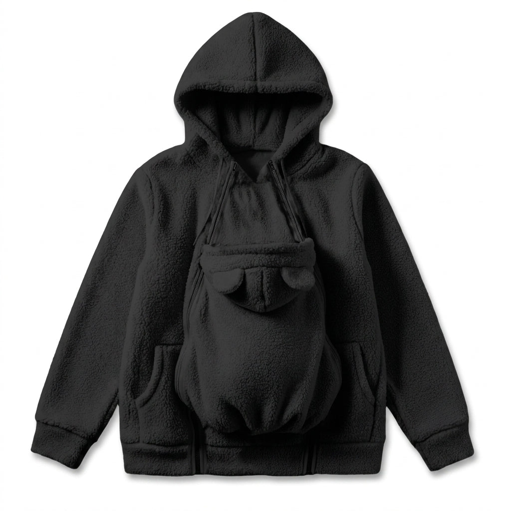 BabyWrap 2 in 1 Baby Carrier Hoodie Stay Warm Hands Free.