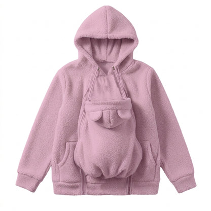 BabyWrap 2 in 1 Baby Carrier Hoodie Stay Warm Hands Free.
