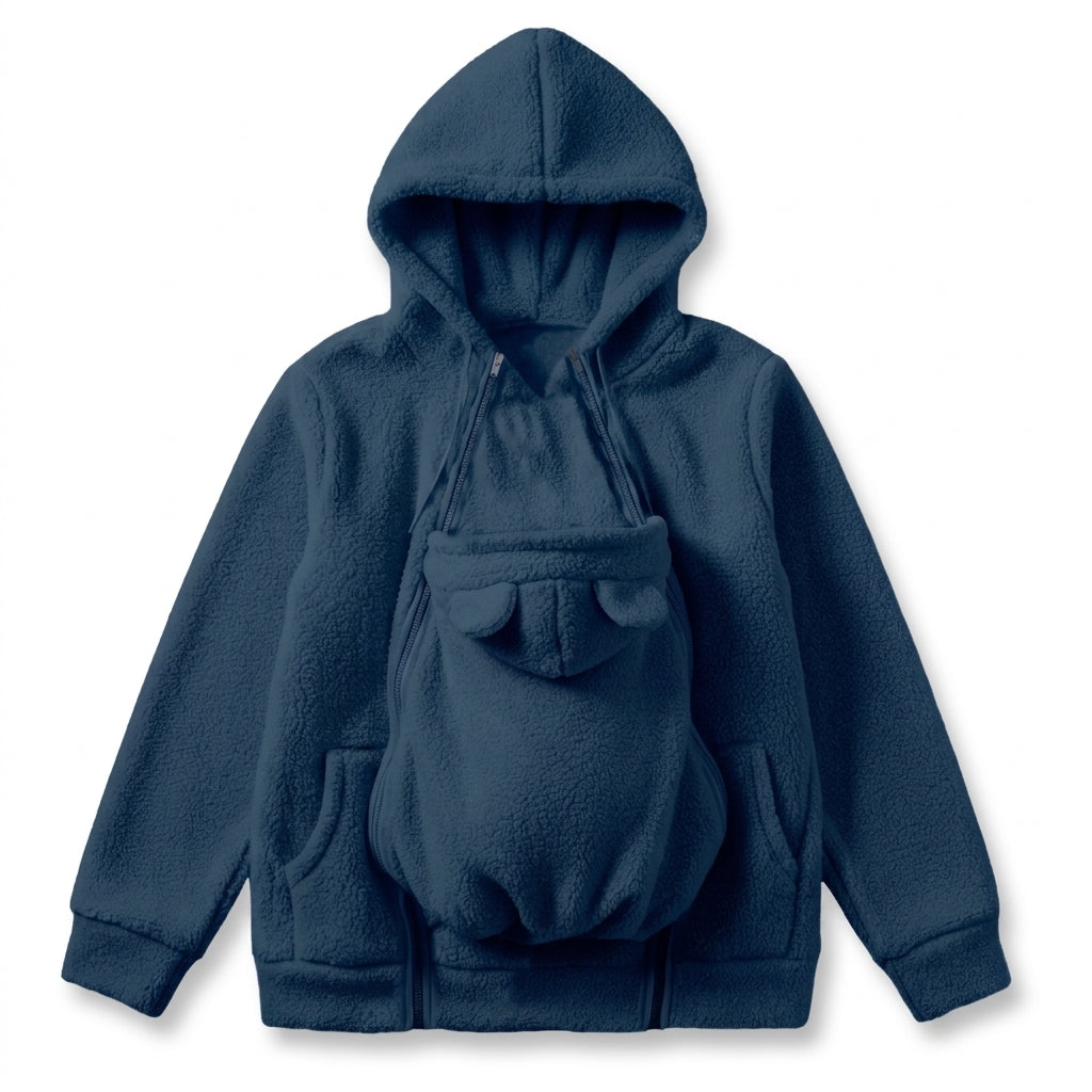 BabyWrap 2 in 1 Baby Carrier Hoodie Stay Warm Hands Free.